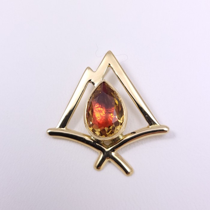 Pendentif Flamme du Canigou® or 750 millièmes Brésil catalan