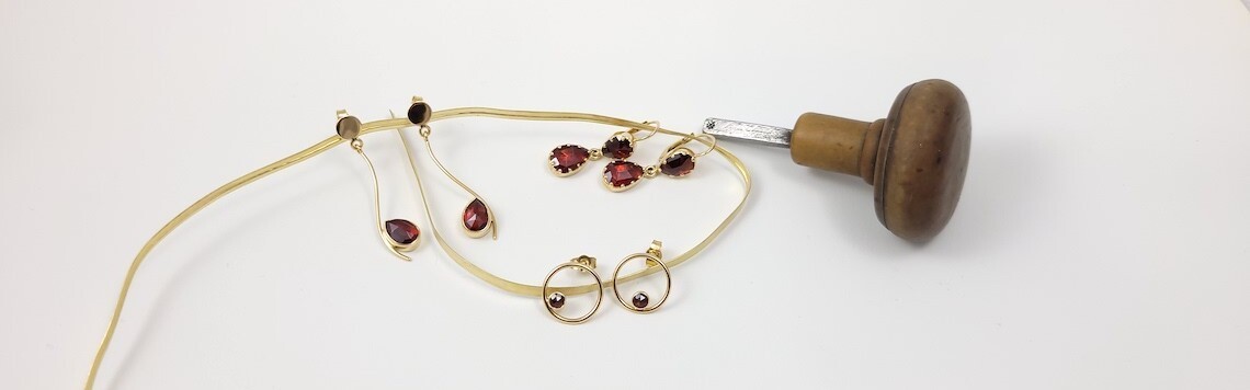 Boucles d'oreilles Grenat de Perpignan® – Élégance artisanale